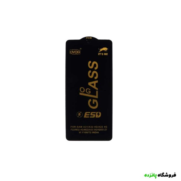 محافظ صفحه نمایش شیشه ای Samsung A31 ESD OVOG - مشکی