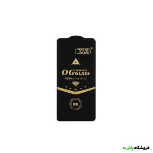 محافظ صفحه نمایش شیشه ای Poco M6 Pro 4G - OG - ESD TOVS - مشکی