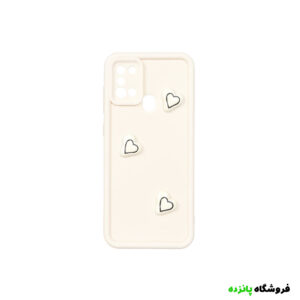 قاب Solid Case قلب برجسته Samsung A21s - کرم