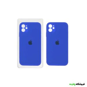 قاب سیلیکونی پاک کنی اورجینال Apple iPhone 11 - آبی کاربنی