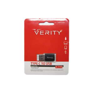 تبدیل Verity USB TO Type-C مدل A310 مشکی