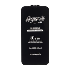 محافظ صفحه نمایش شیشه ای آنتی استاتیک Super S-OG مدل iPhone 12 Pro Max - مشکی