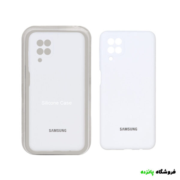 قاب سیلیکونی پاک کنی اورجینال Galaxy A12 - سفید