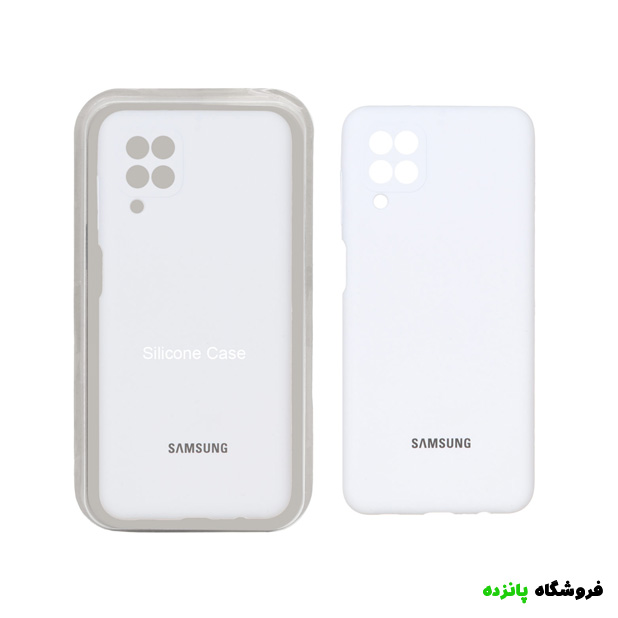 قاب سیلیکونی پاک کنی اورجینال Galaxy A12 - سفید