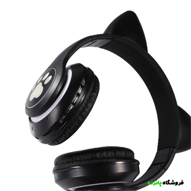 هدفون بی سیم گربه مدل STN-28 - مشکی